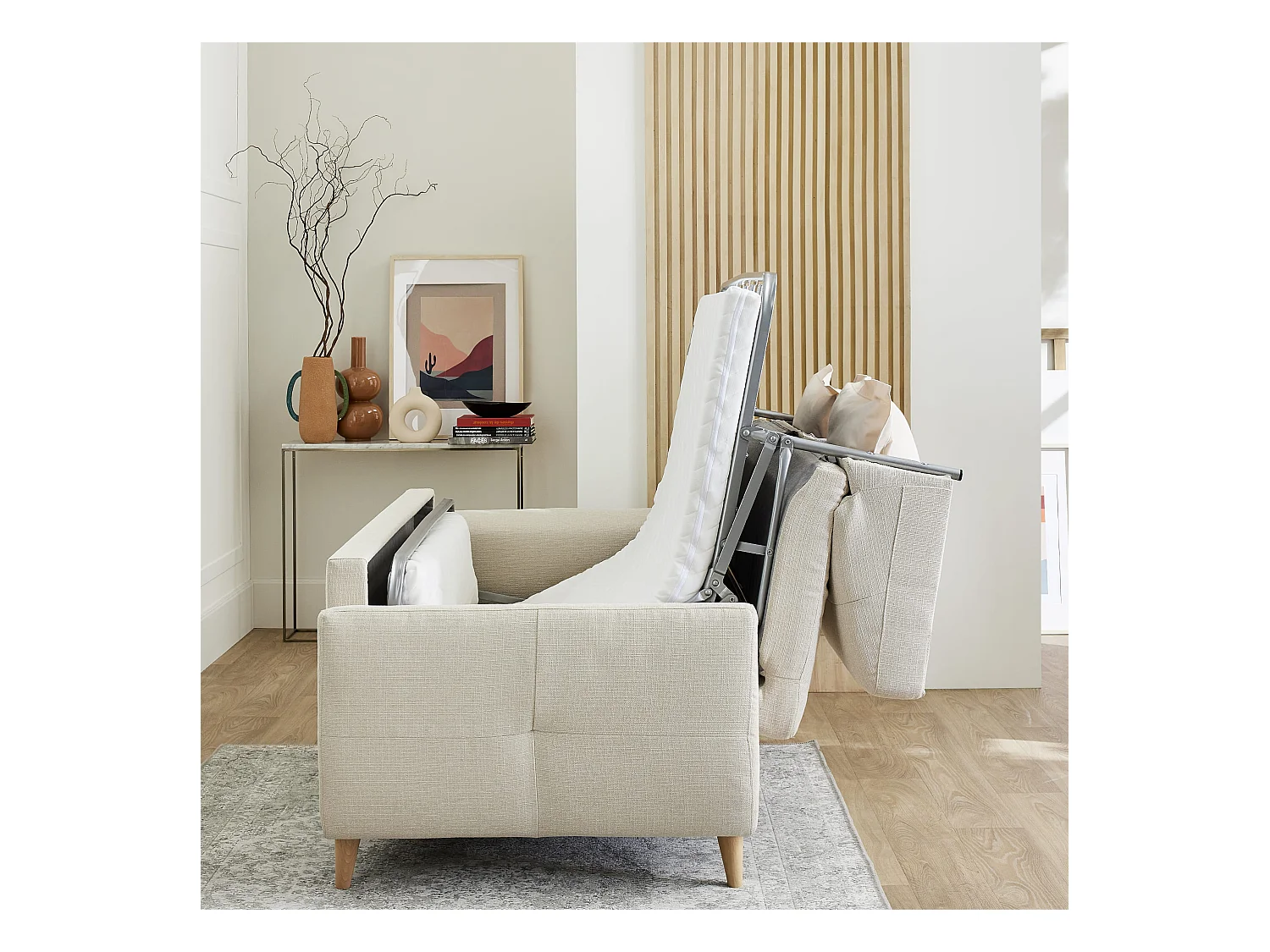 Matelas pour canapé-lit convertible 100 % latex Crépuscule 200 - SOMEO 140x190