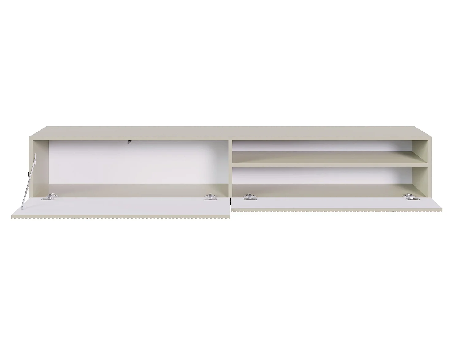 Meuble TV - 175 cm - suspendue avec niche - taupe (gris-beige) - VELDIO