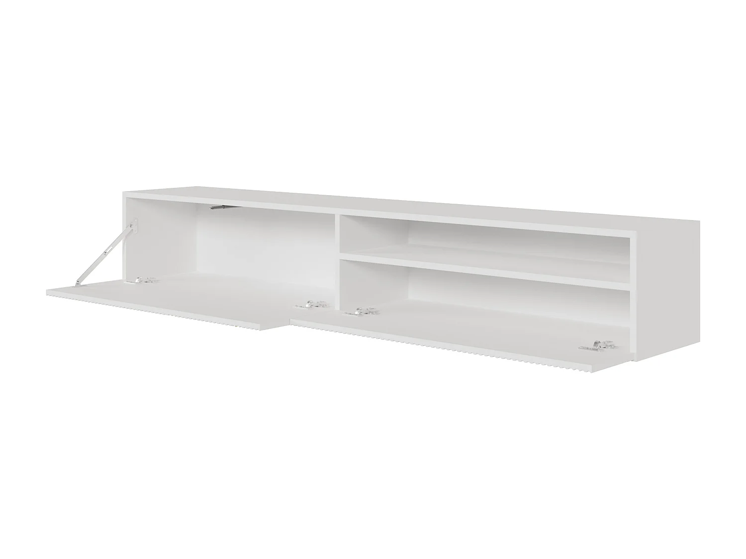 TV-Möbel - 175 cm - Hängeschrank mit Nische - weiß - VELDIO