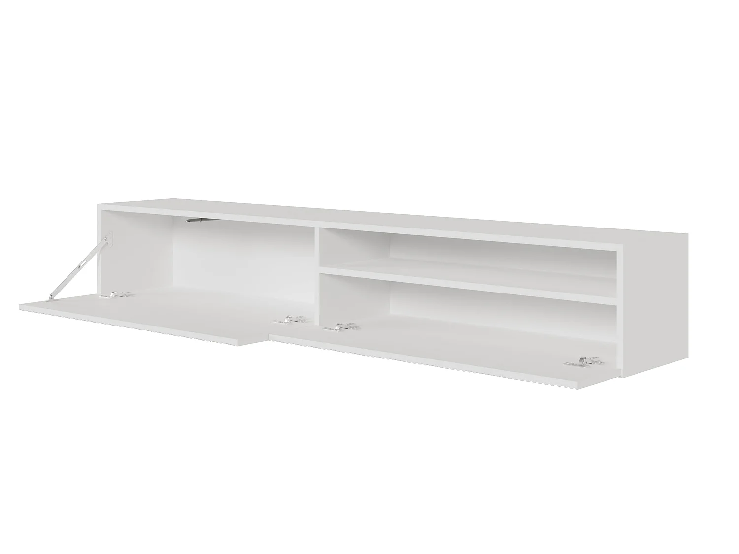 Mobile TV - 175 cm - sospeso con nicchia - bianco - VELDIO