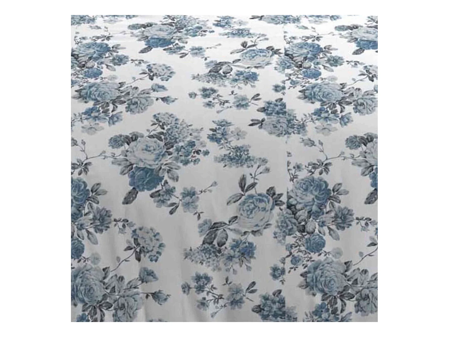 Parure de Lit 3 Pièces "Roselia" 240x220cm Bleu