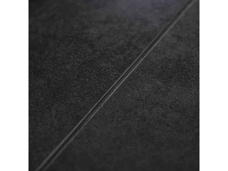 Table ronde extensible 140 à 190 cm céramique gris anthracite - RYUK