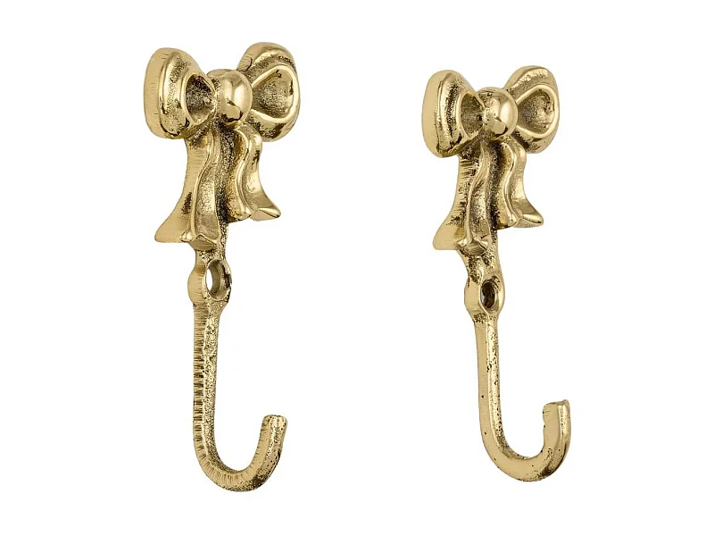 Patère en laiton recyclé Noeud (Lot de 2)