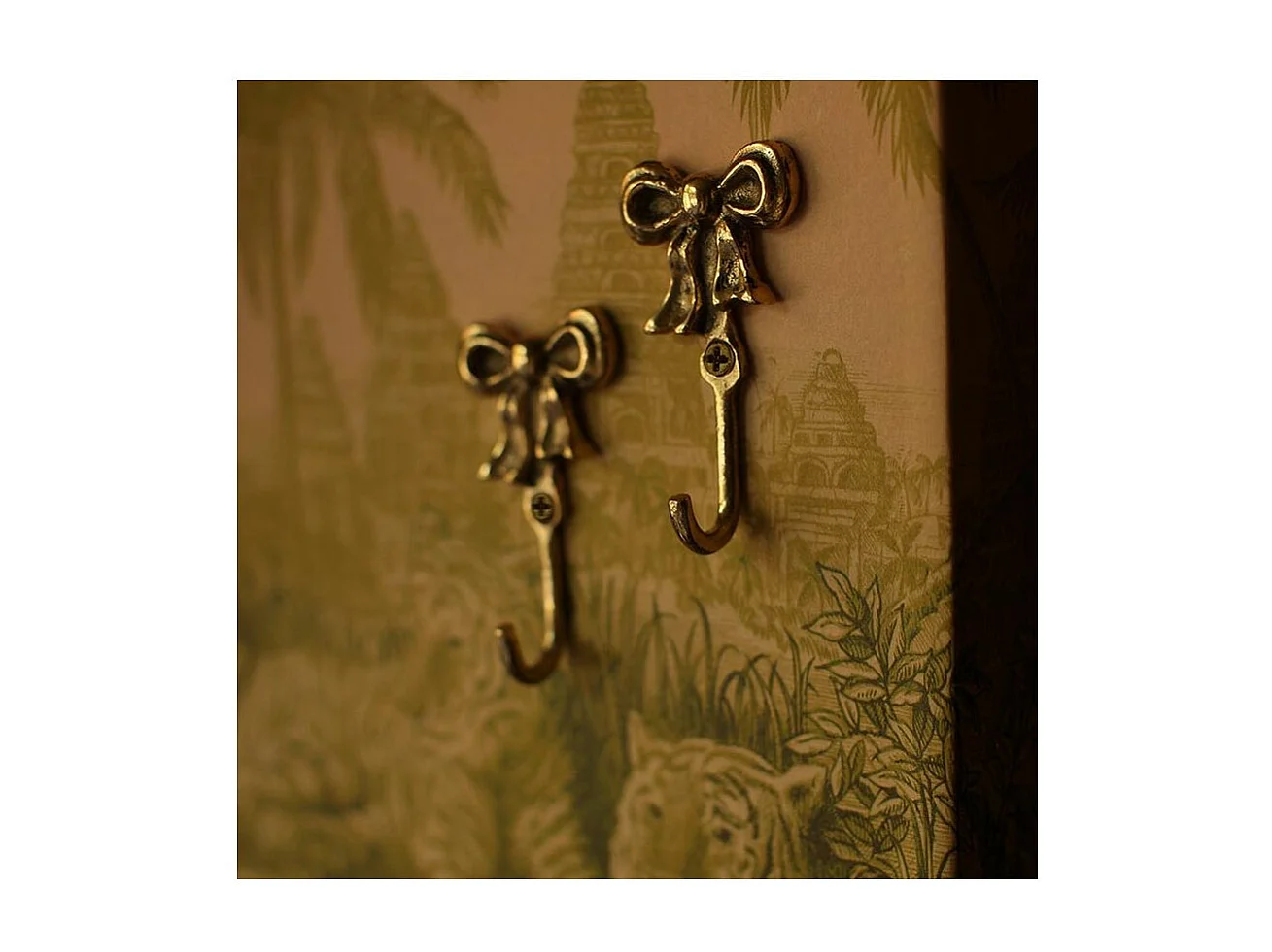 Patère en laiton recyclé Noeud (Lot de 2)