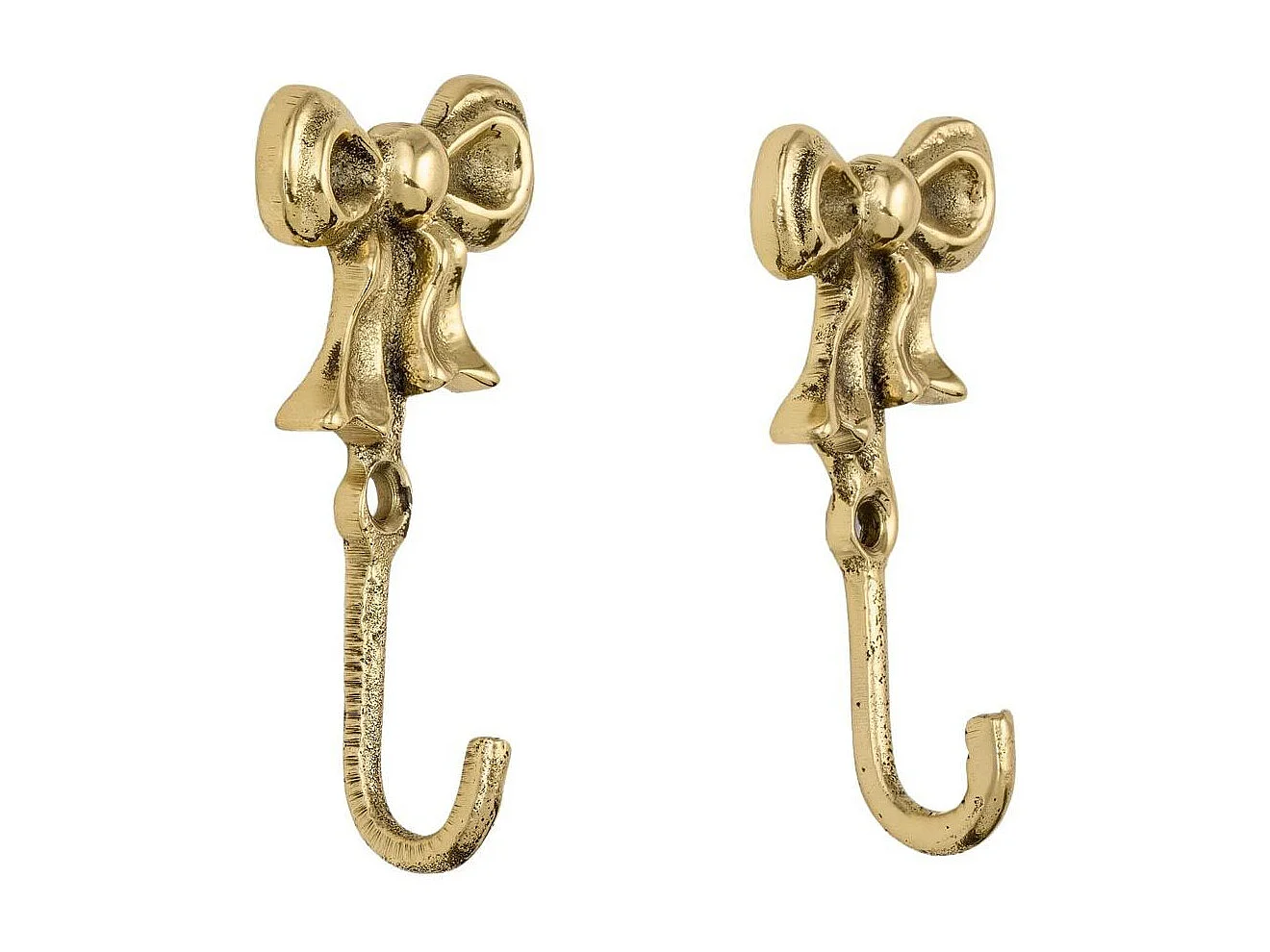 Patère en laiton recyclé Noeud (Lot de 2)