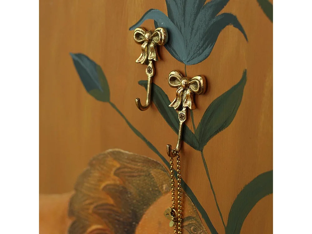 Patère en laiton recyclé Noeud (Lot de 2)