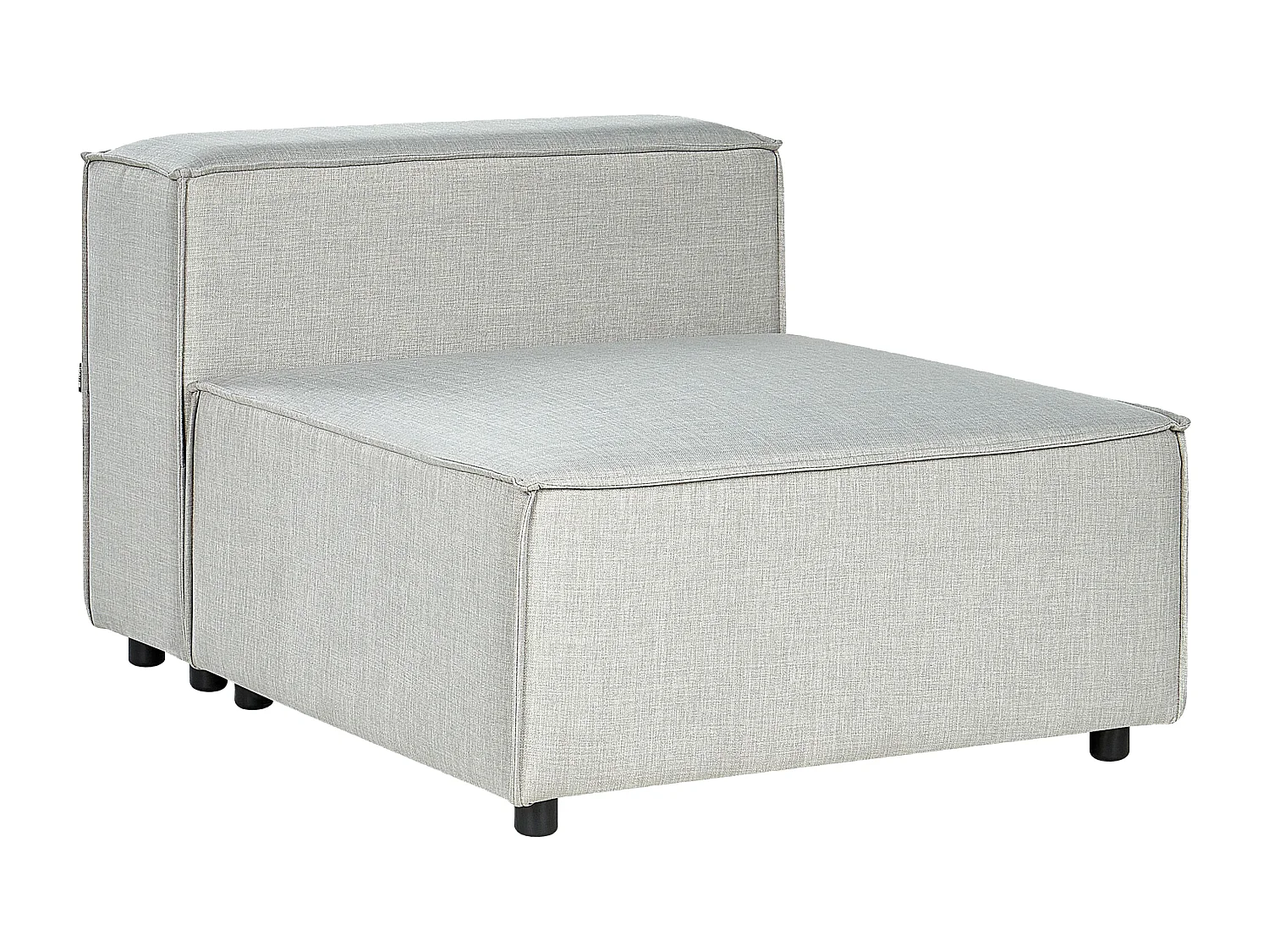 Section 1 place de canapé modulable en tissu gris APRICA