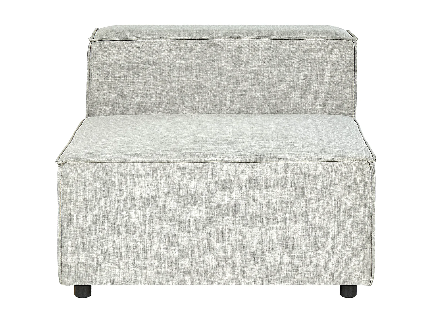 Section 1 place de canapé modulable en tissu gris APRICA