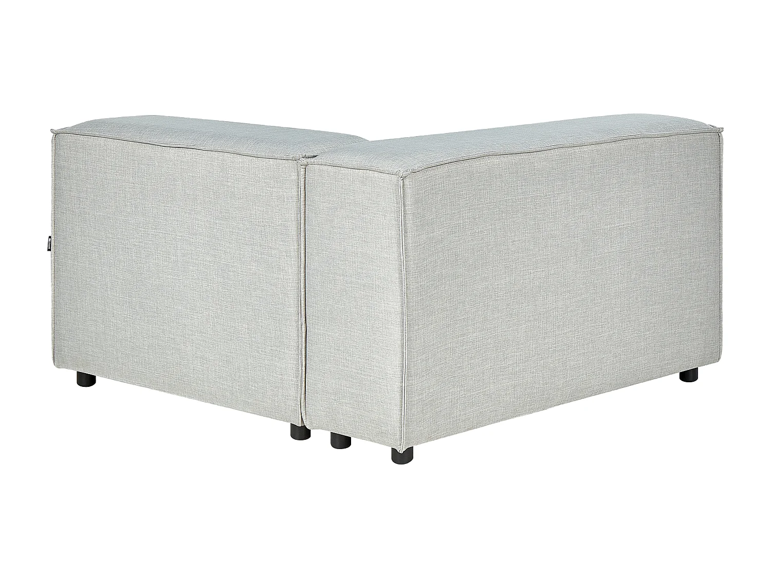 Hoekbank met ottomaan APRICA Lichtgrijs Linkerzijde