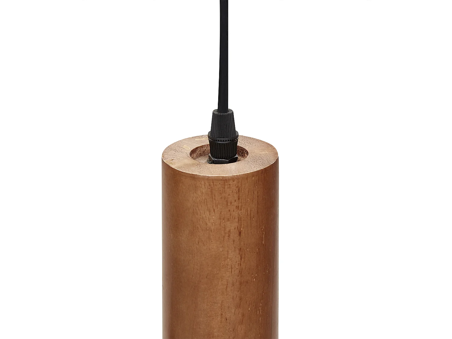 Lampe suspension TUTAKI Bois de chêne Noir
