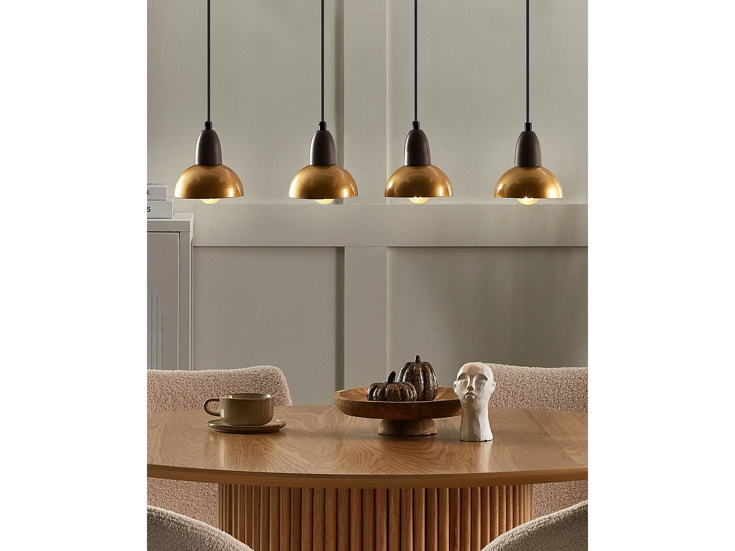 Lampadario CASTALY Metallo Ottone