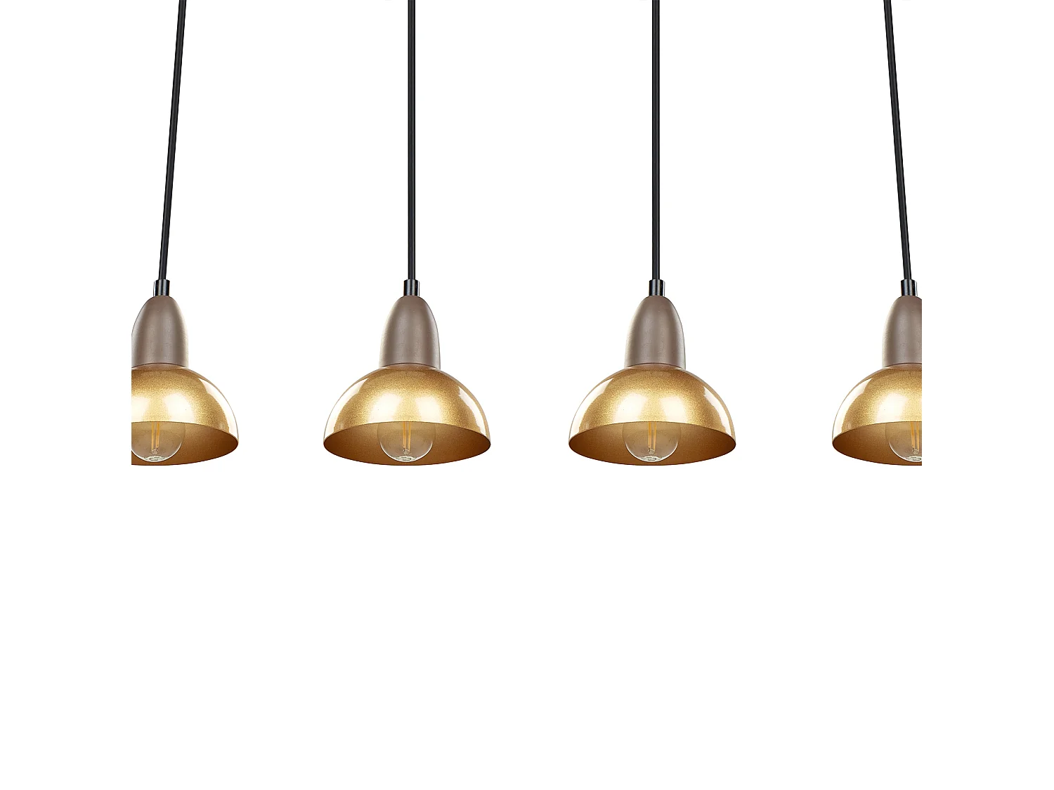 Lampadario CASTALY Metallo Ottone