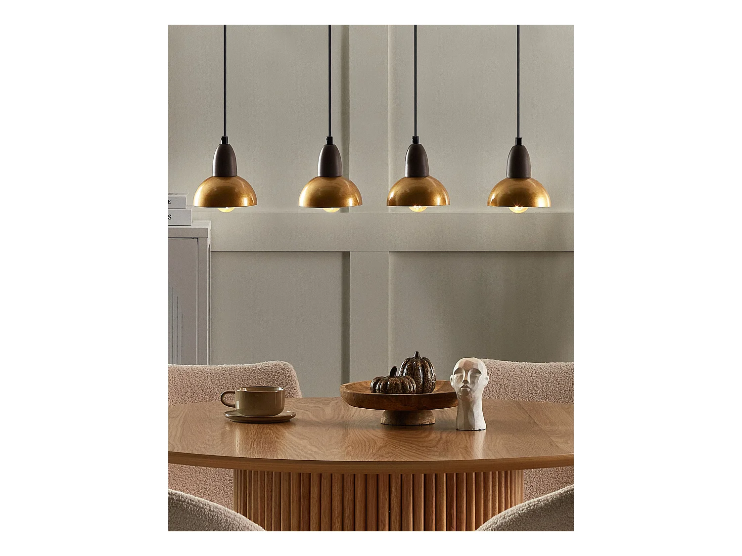 Lampe suspension CASTALY Métal Laiton