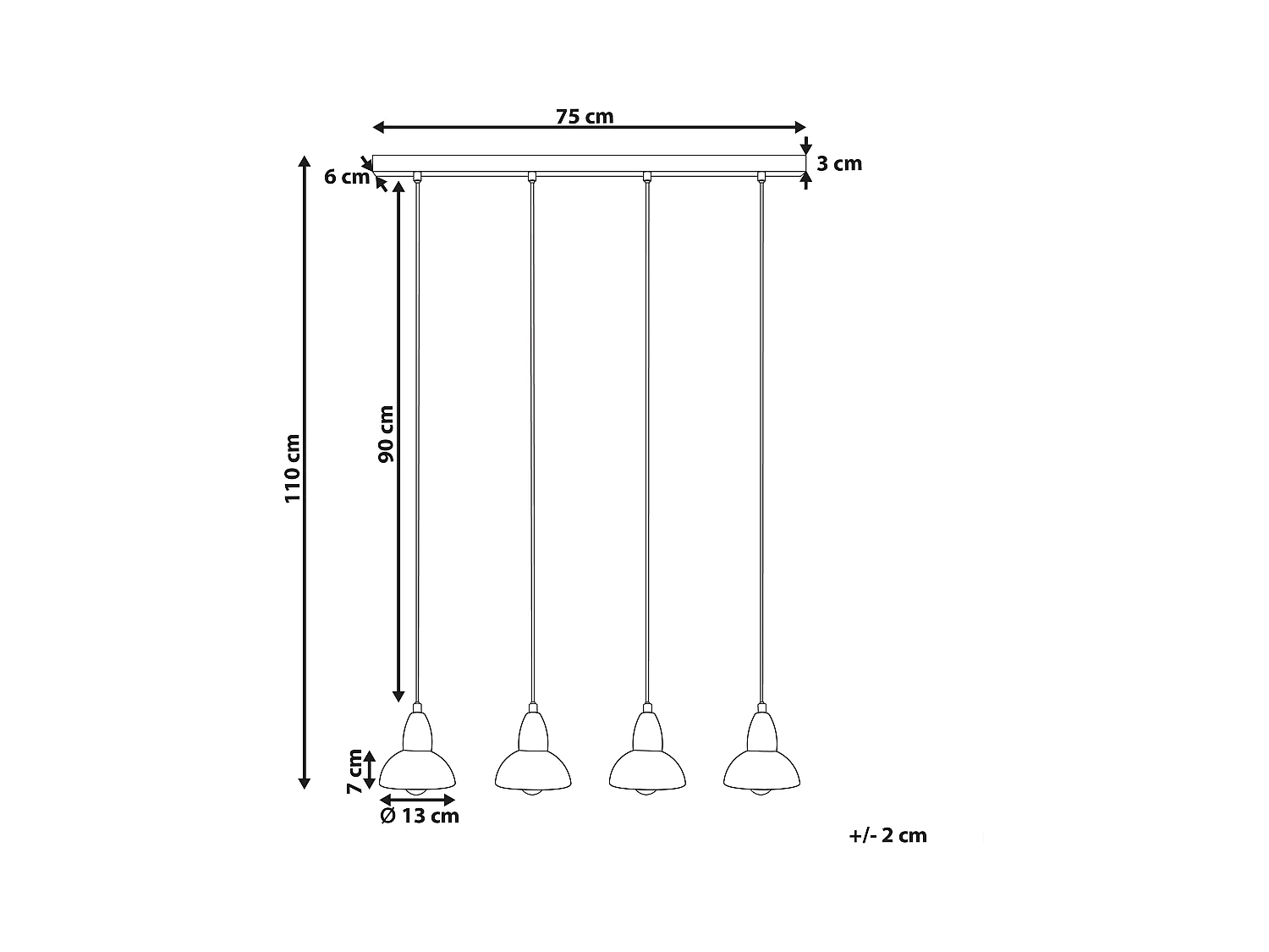 Lampe suspension CASTALY Métal Laiton