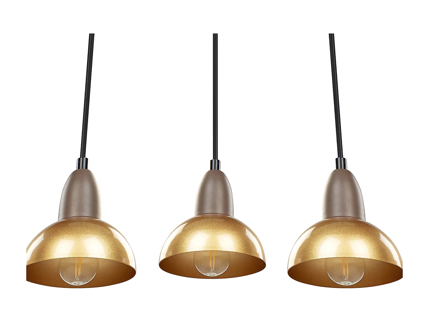 Lampadario CASTALY Metallo Ottone