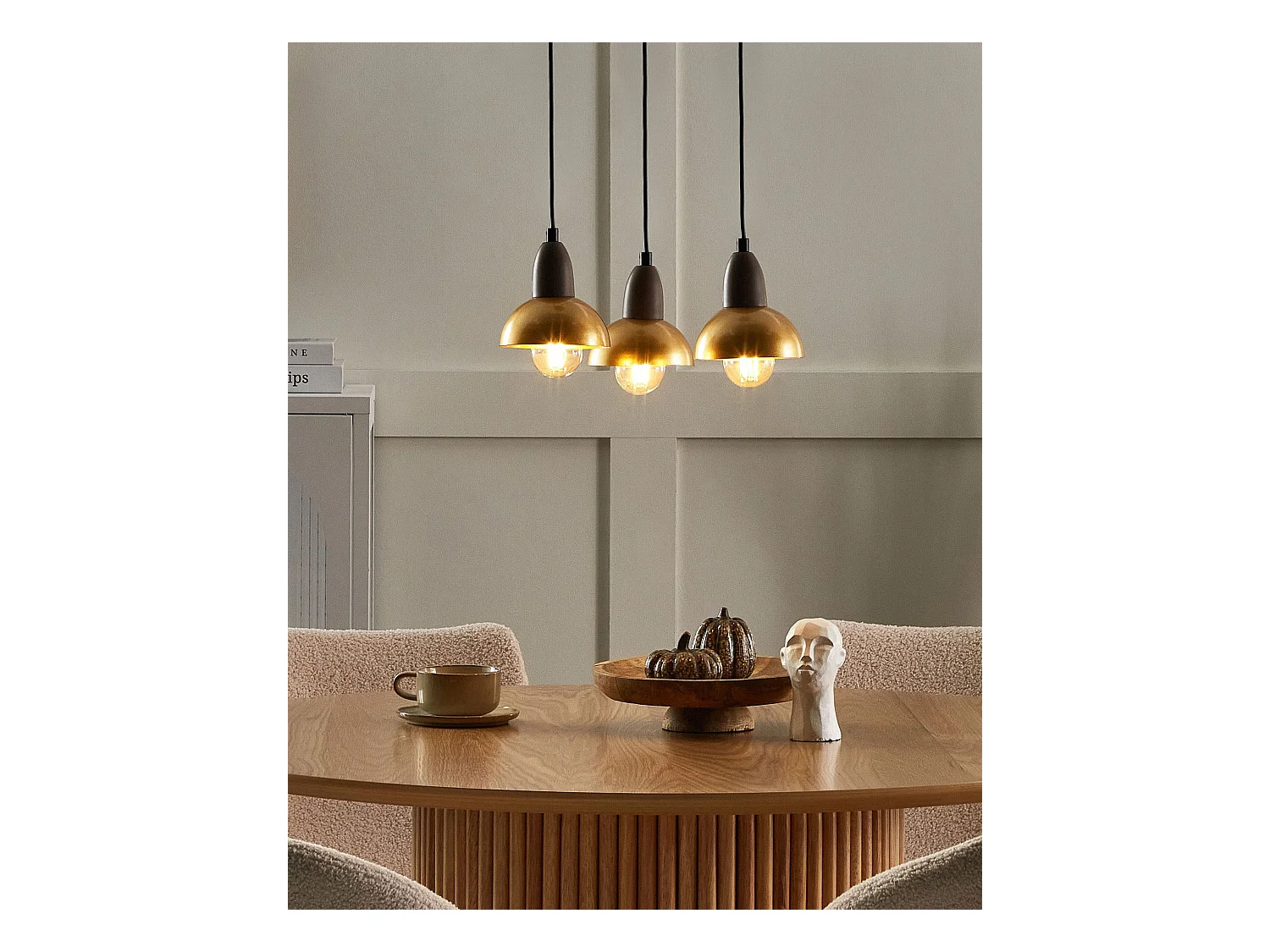 Lampe suspension CASTALY Métal Laiton