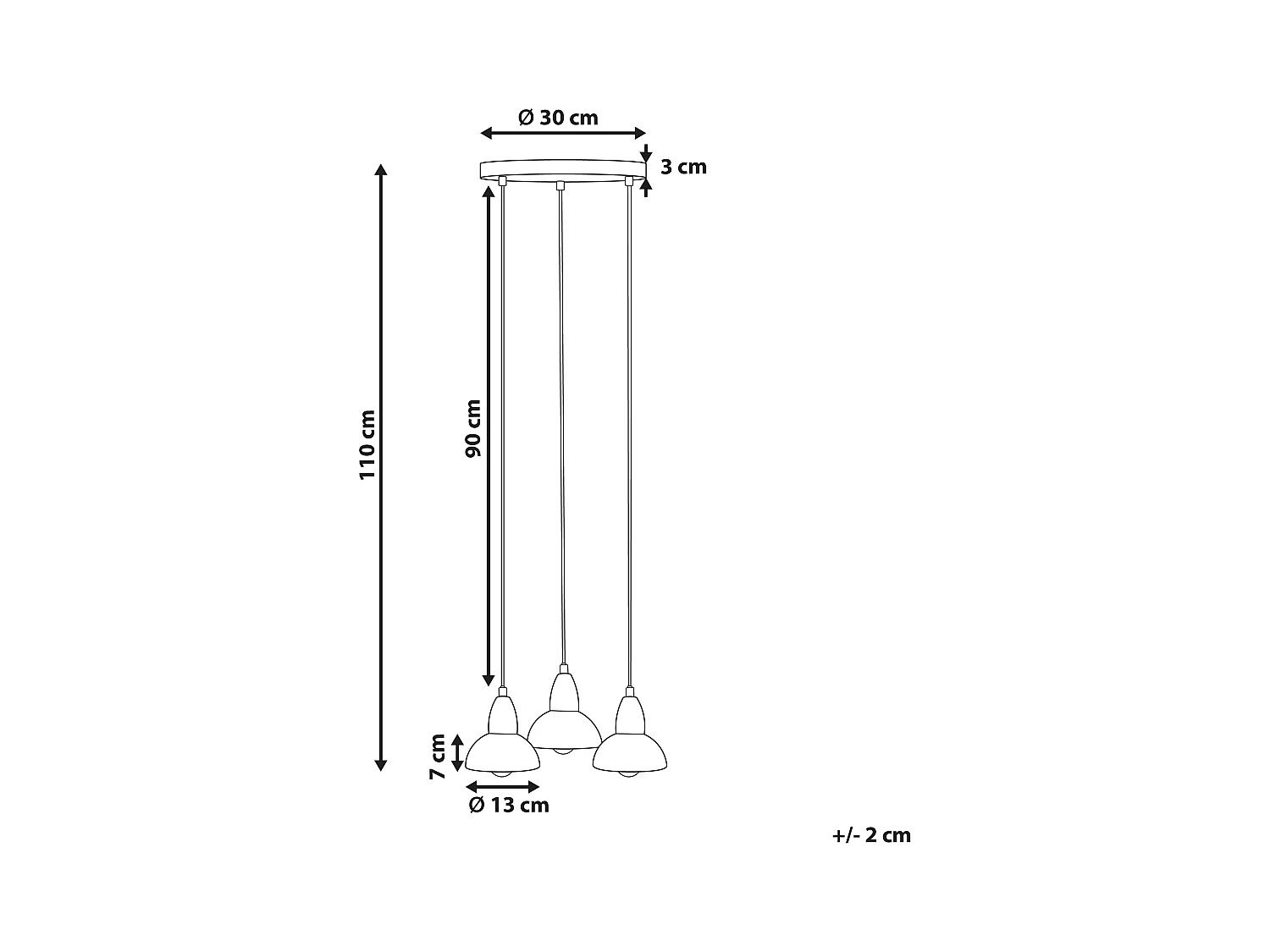 Lampe suspension CASTALY Métal Laiton