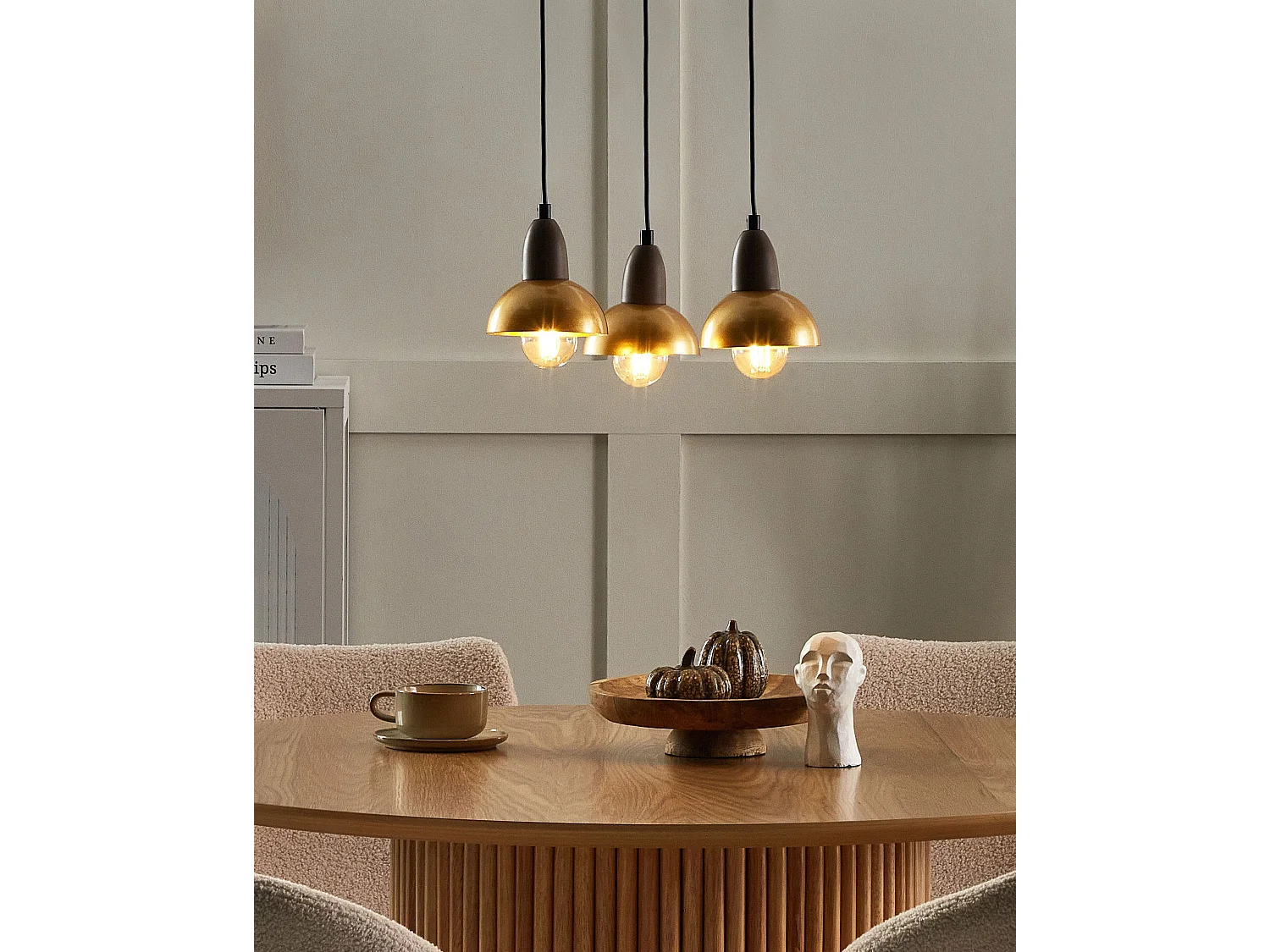 Lampe suspension CASTALY Métal Laiton