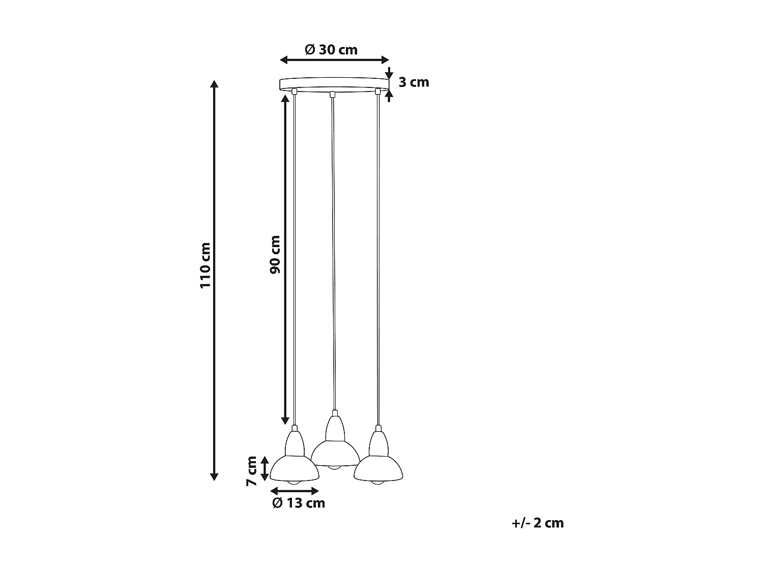 Hanglamp CASTALY Metaal Messing