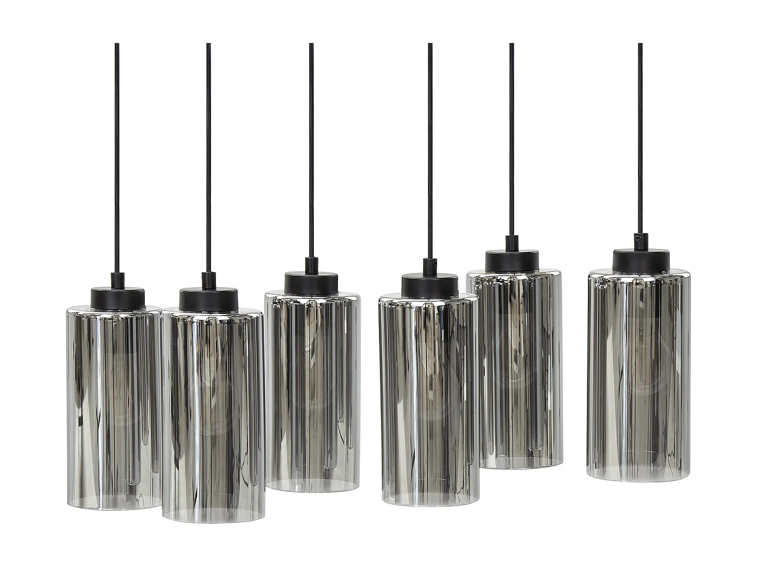 Lampe suspension PURIRI Verre Gris