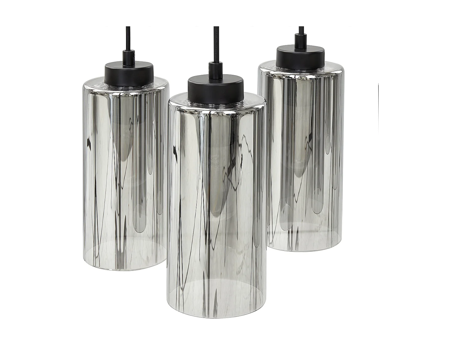 Lampadario PURIRI Vetro Grigio