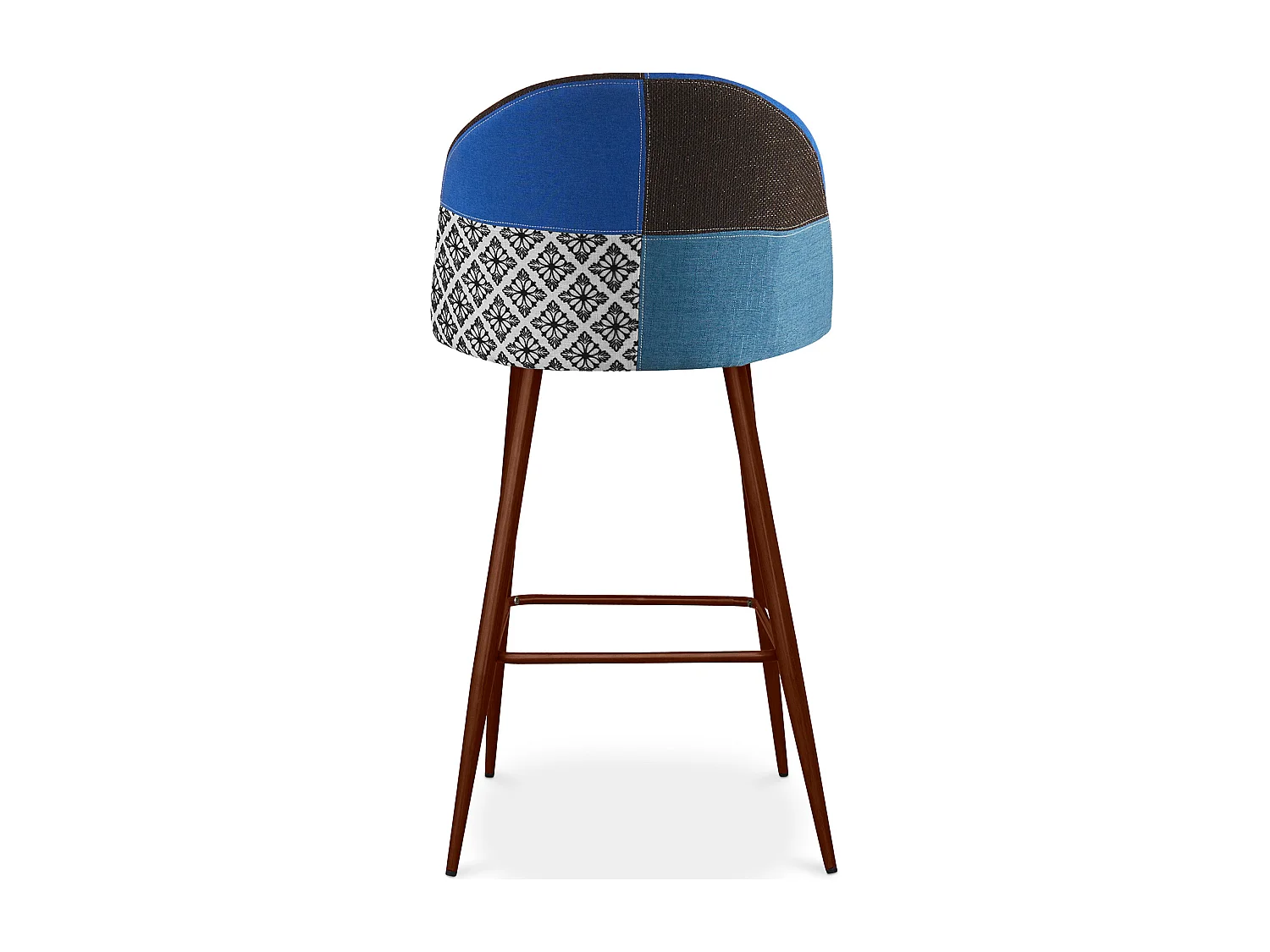 Gepolsterter Hocker im Patchwork-Stil - Skandinavischer Stil - Pixi