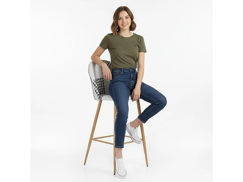 Patchwork-Polsterhocker - Skandinavischer Stil - Schwarz und Weiß - Evelyne