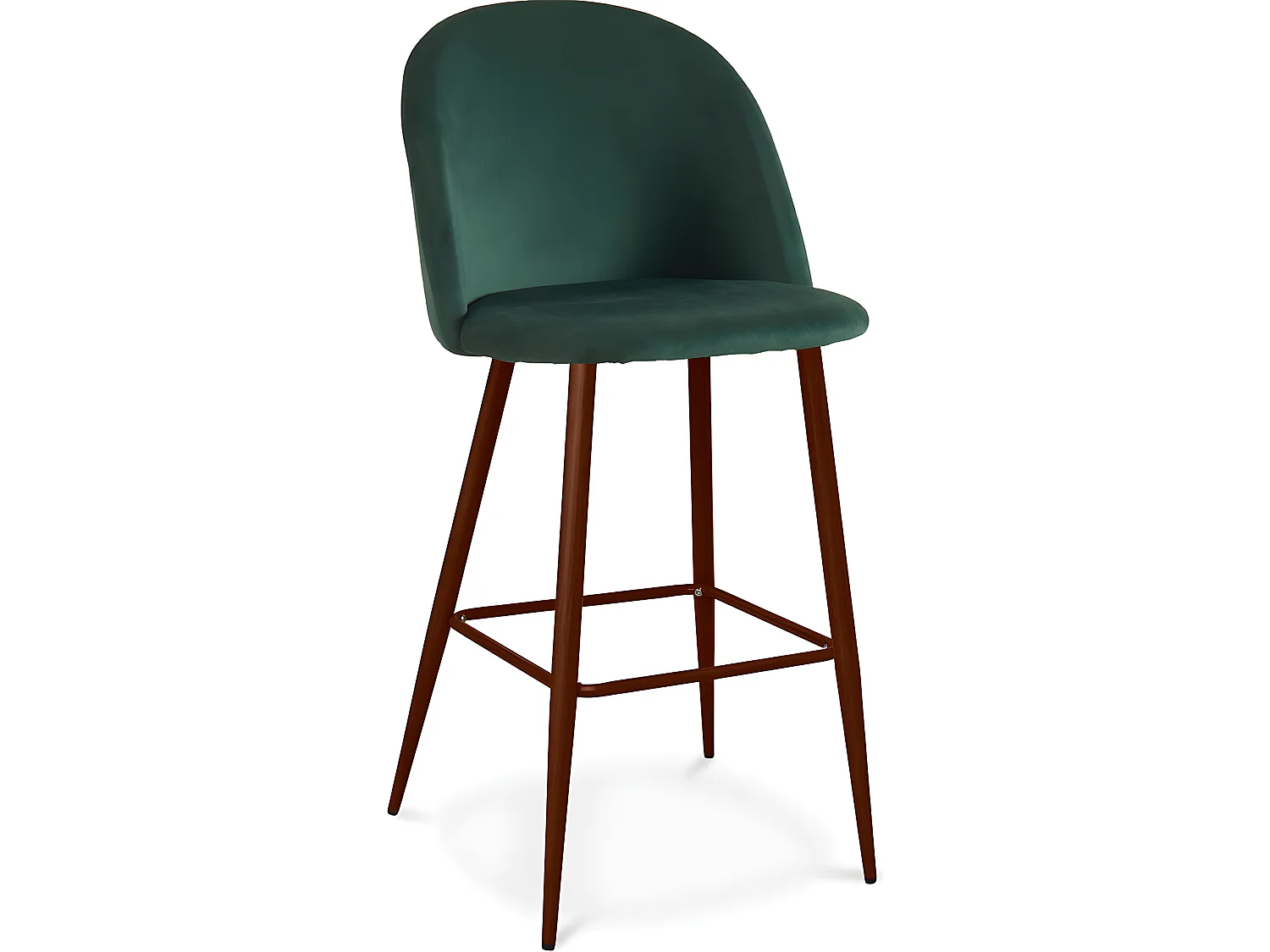 Taburete Tapizado en Terciopelo - Diseño Escandinavo - Evelyne