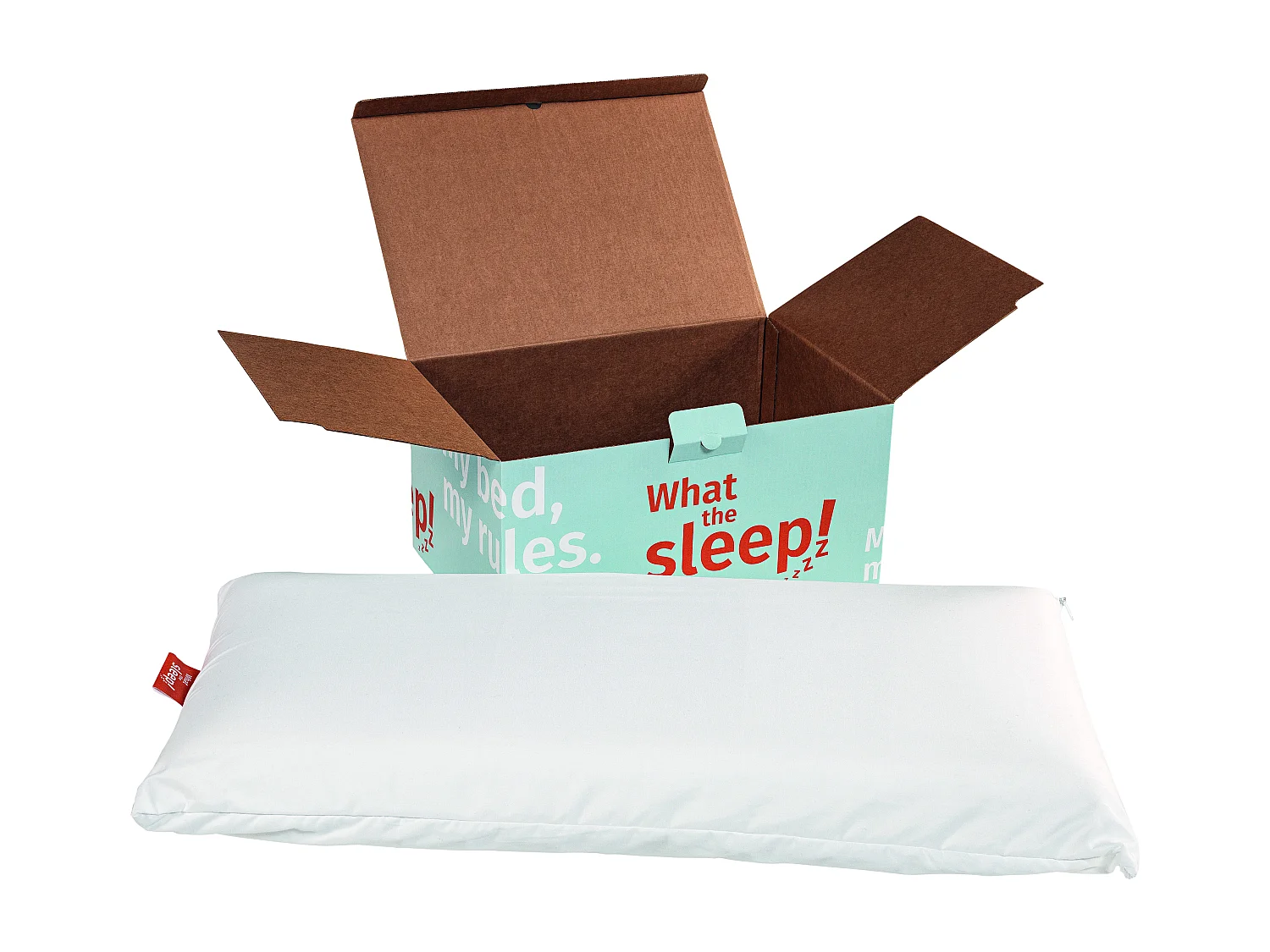 Almohada DRUMS, What the Sleep, Fibra Sostenible, Firmeza Media-Alta, Alta transpirabilidad, Hipoalergénica, Dormir de Lado y Cambio de Postura 90cm