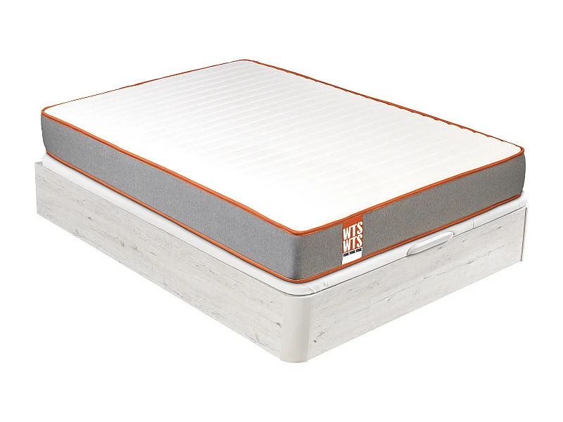 Colchão 150 x 190 cm e sommier | WTS Funk | Glaciar | Montagem incl
