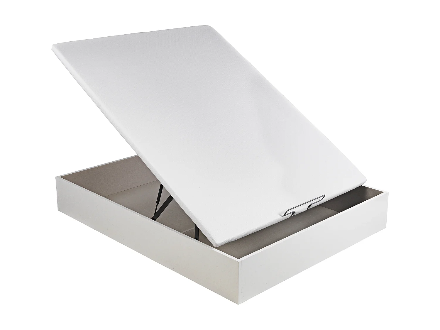 Pack Descanso Royal Sleep, Colchón Viscoelástico Ceramic Plus con Canapé Abatible Gran Capacidad Blanco, Montaje en domicilio incluido 90x190