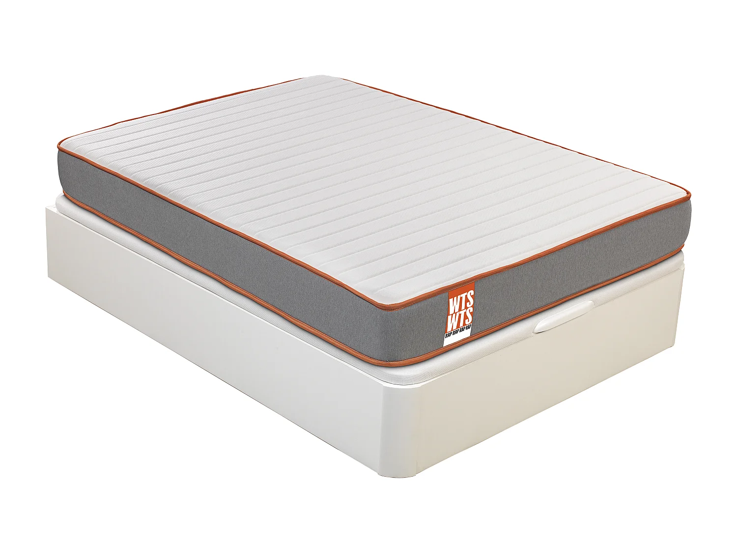 Pack de colchão de visco Rap e Sommier Articulado com arrumação em branco|altura 22cm. GRÁTIS: Entrega, montagem e remoção do antigo | 90 x 190 cm