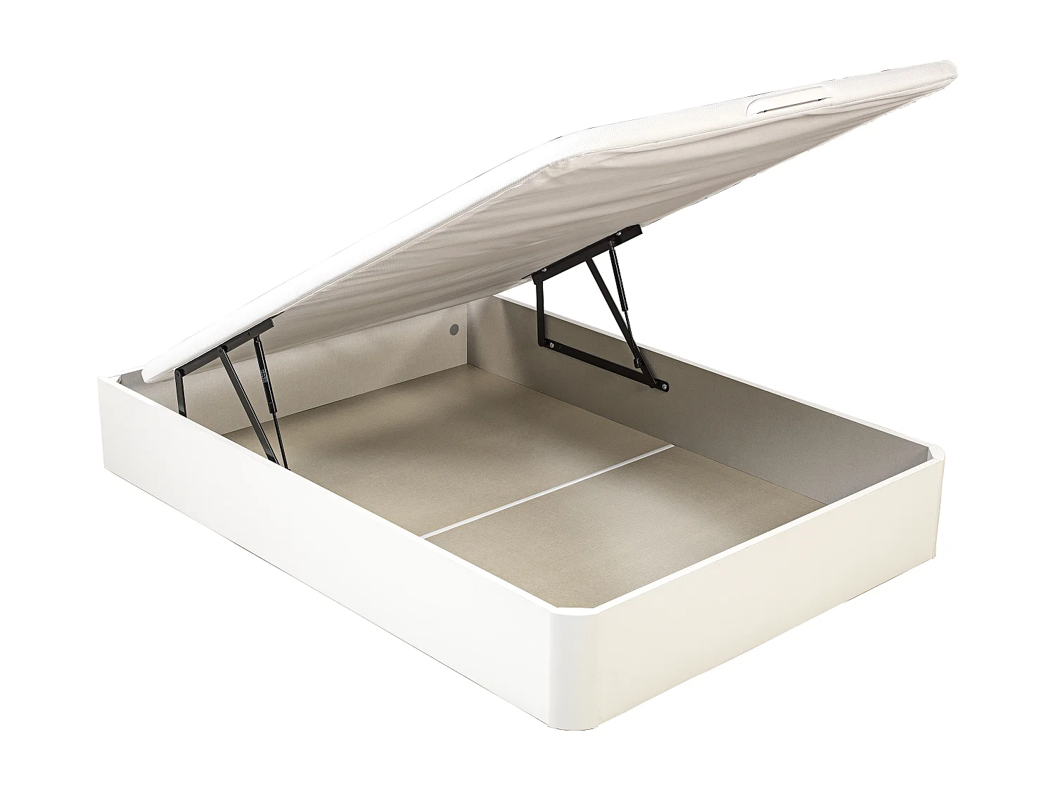 Pack de colchão de visco Soul e Sommier Articulado com arrumação em branco|altura 18 cm. GRÁTIS: Entrega, montagem e remoção do antigo | 90 x 190 cm