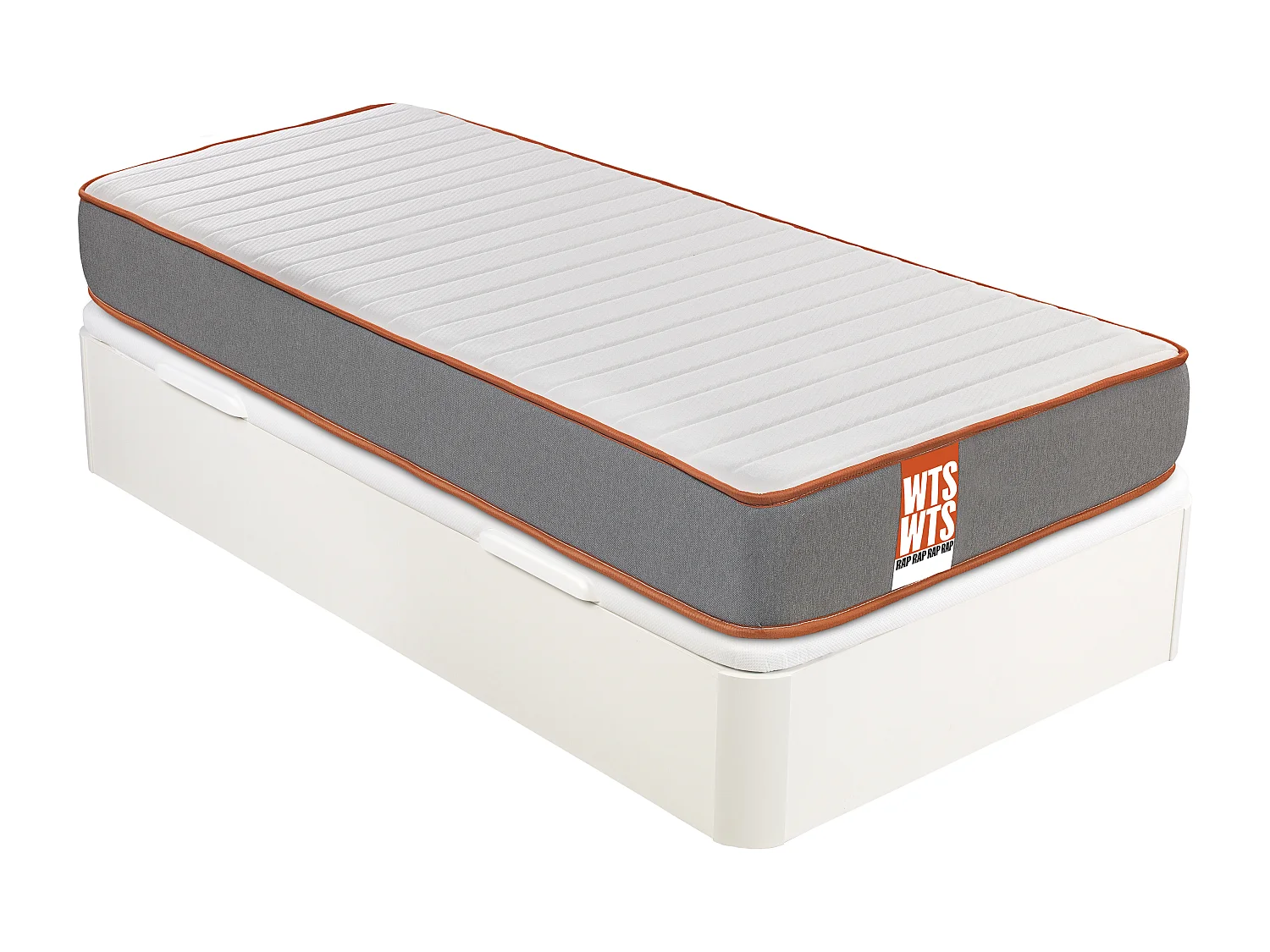 Pack de colchão Rap e Sommier Articulado branco de 90×190|altura 22cm. GRÁTIS: Entrega, montagem e remoção do antigo