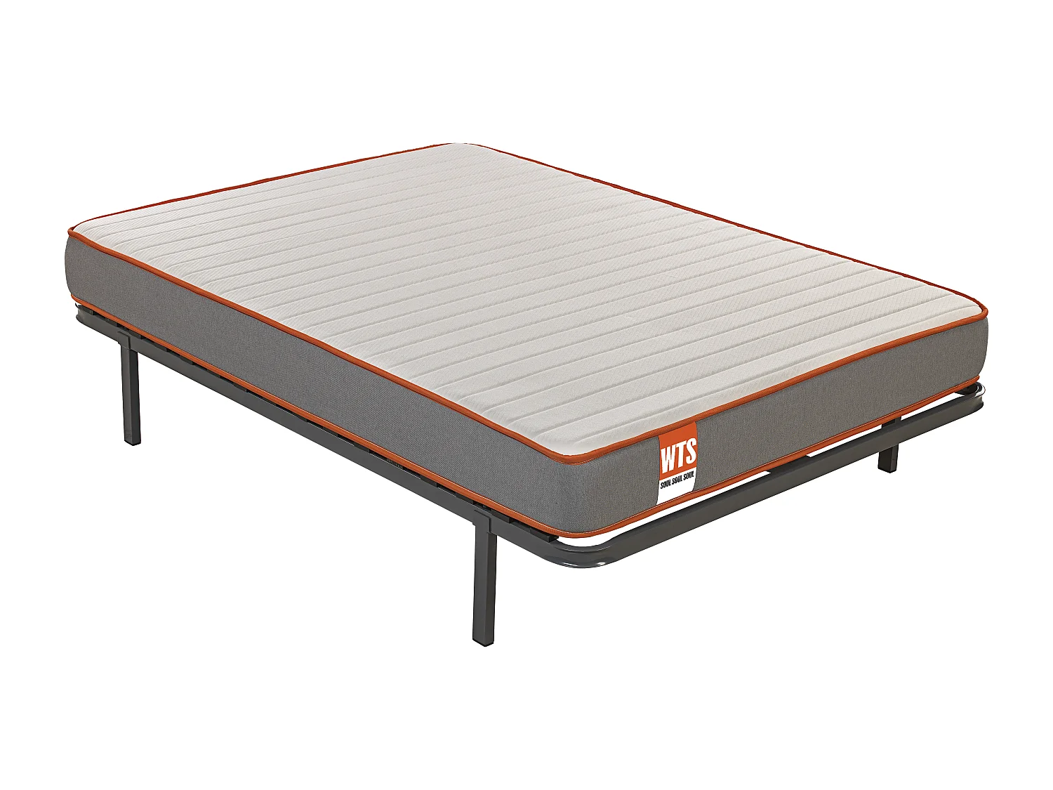 Pack SOUL What the Sleep, Colchón Sostenible HR con Visco y Somier Reforzado 16 láminas Madera, Entrega, Montaje y Retirada de Usado Incluida 90x190