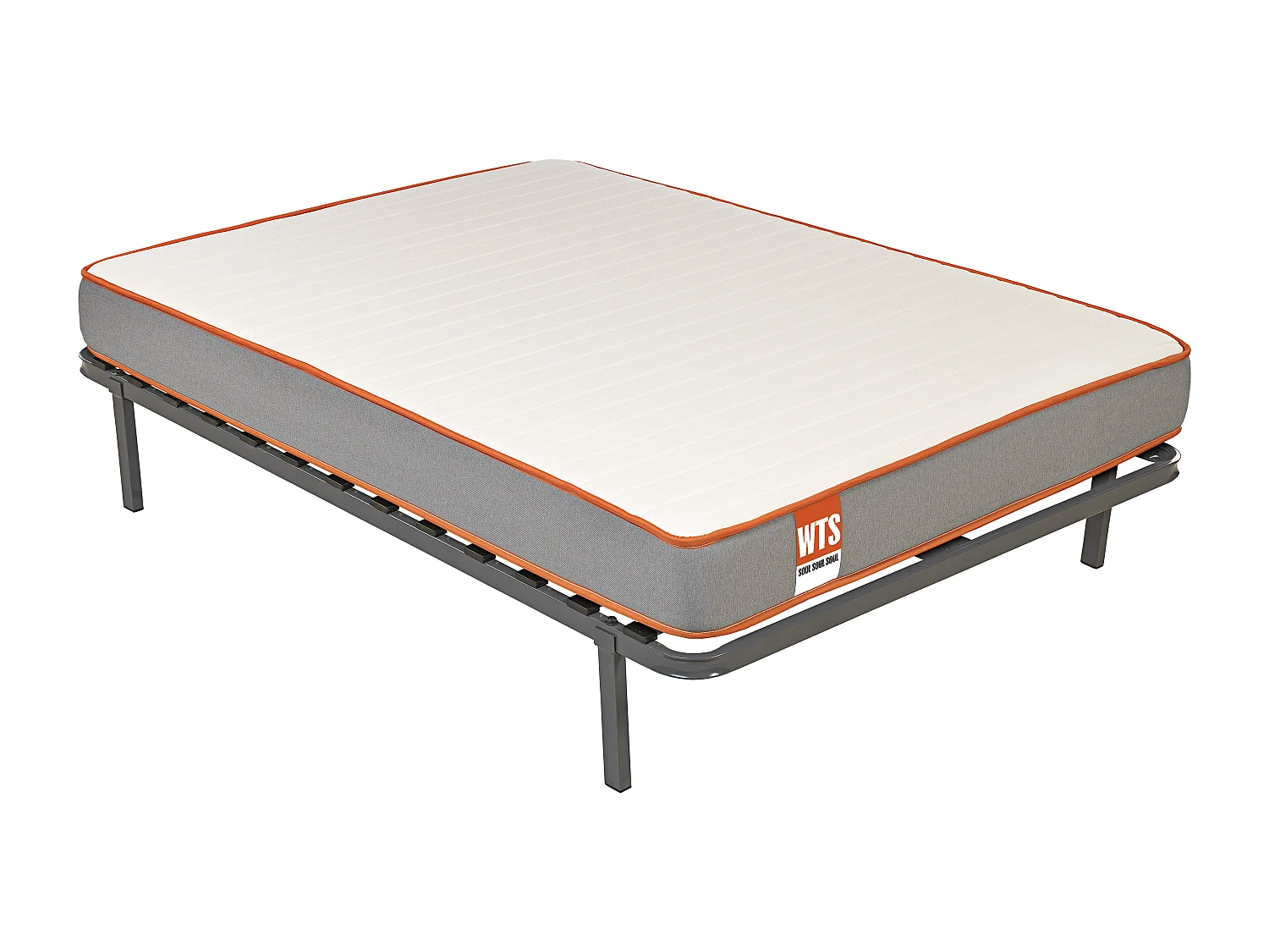 Pack SOUL What the Sleep, Colchón Sostenible HR con Visco y Somier Reforzado 13 láminas Madera, Entrega, Montaje y Retirada de Usado Incluida 135x190