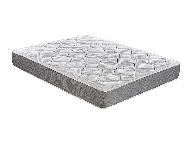 Colchón Royal Sleep Ceramic Pocket, Muelles ensacados con Viscoelástica, Hilo de Carbono Efecto Antiestrés y Biocerámico, 27 cm, Confort Alto, 160x190