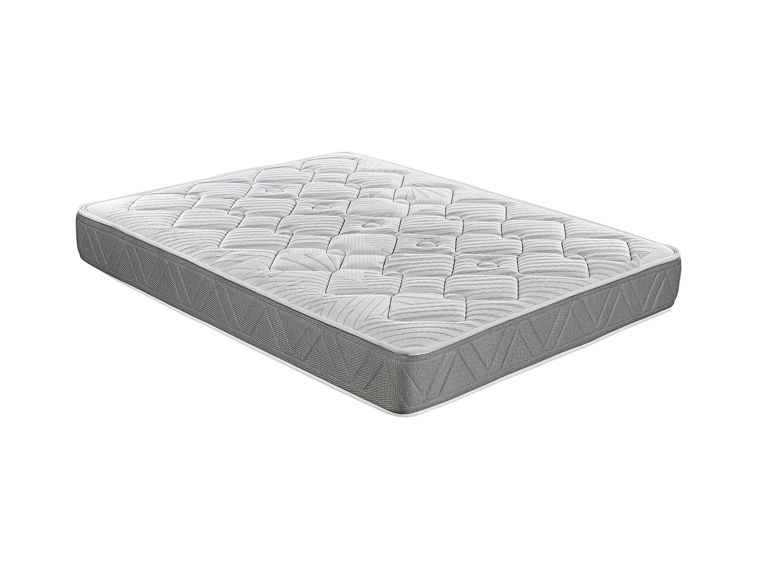 Colchón Royal Sleep Ceramic Pocket, Muelles ensacados con Viscoelástica, Hilo de Carbono Efecto Antiestrés y Biocerámico, 27 cm, Confort Alto, 150x200