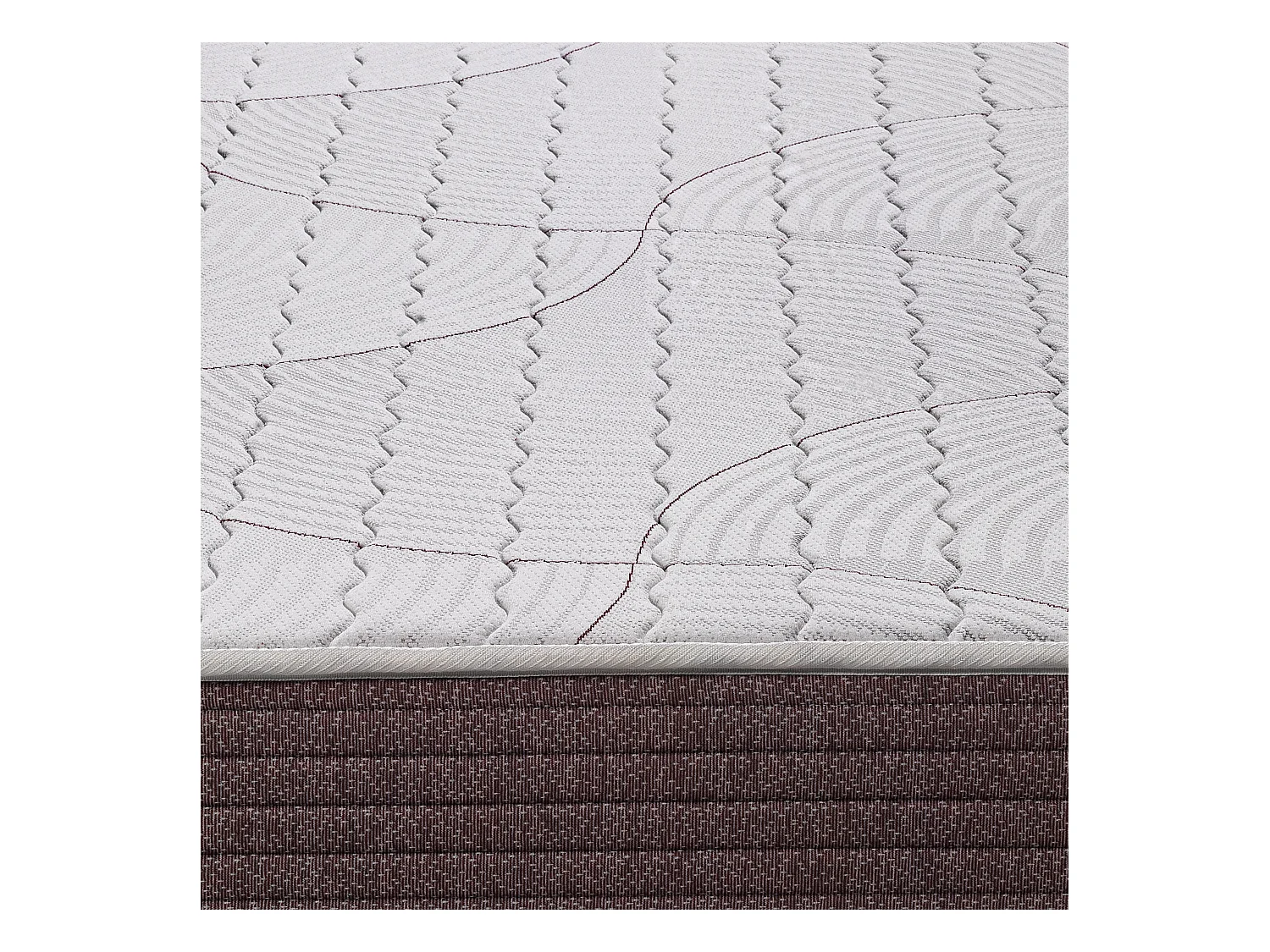 Colchón viscoelástico Royal Sleep Dormant, 19 cm, Antiácaros, Hilo de plata, Firmeza alta, 135x182