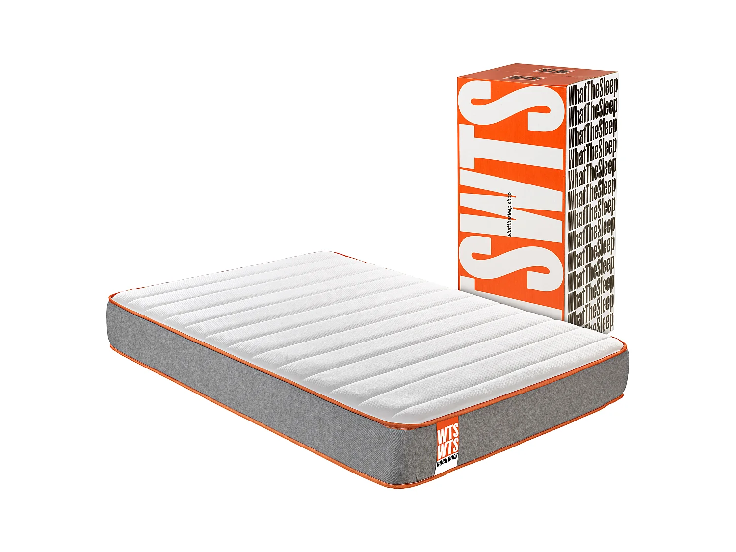 Colchón Sostenible What the Sleep ROCK, Premium viscoelástico soja natural y HR, 26cm, 90x200