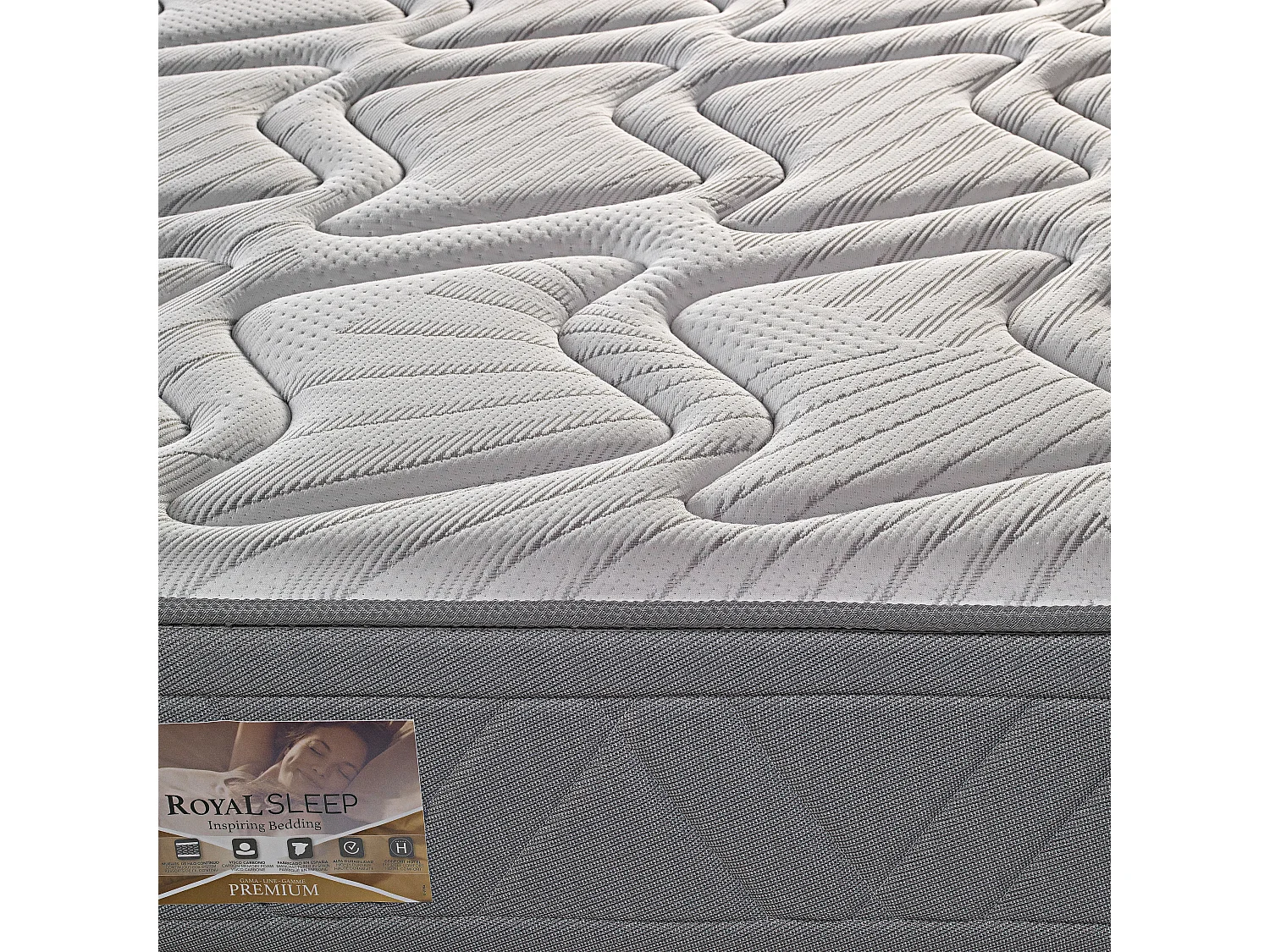 Colchão 150 x 200 cm | RS Ceramic Prestig | Mola Fio Contínuo + Visco | 26 cm