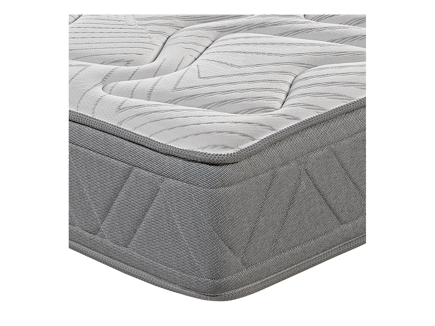 Colchón Royal Sleep Ceramic Prestige, Muelles con Viscoelástica, Hilo Carbono y Biocerámico, Confort Hotel, 27 cm, Confort Alto, 140x190