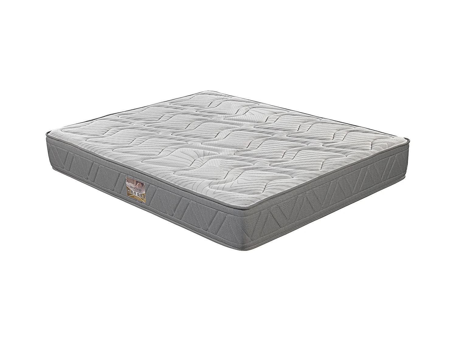 Colchón Royal Sleep Ceramic Prestige, Muelles con Viscoelástica, Hilo Carbono y Biocerámico, Confort Hotel, 27 cm, Confort Alto, 135x200