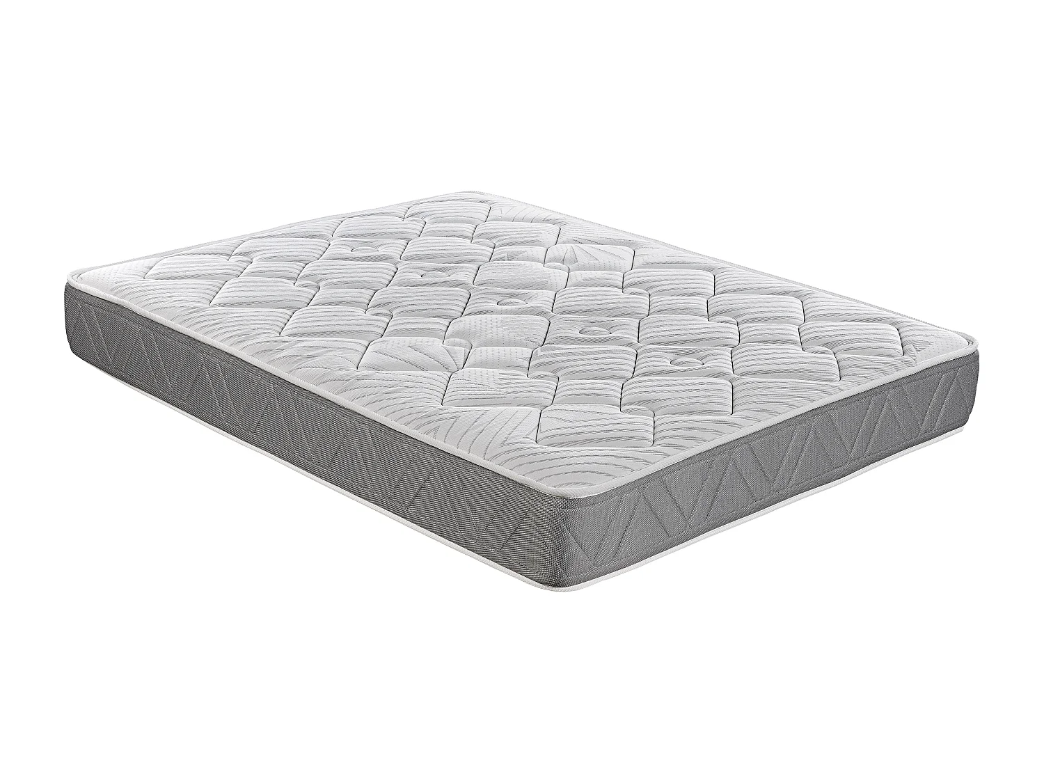 Colchón Royal Sleep Ceramic Pocket, Muelles ensacados con Viscoelástica, Hilo de Carbono Efecto Antiestrés y Biocerámico, 27 cm, Confort Alto, 160x200