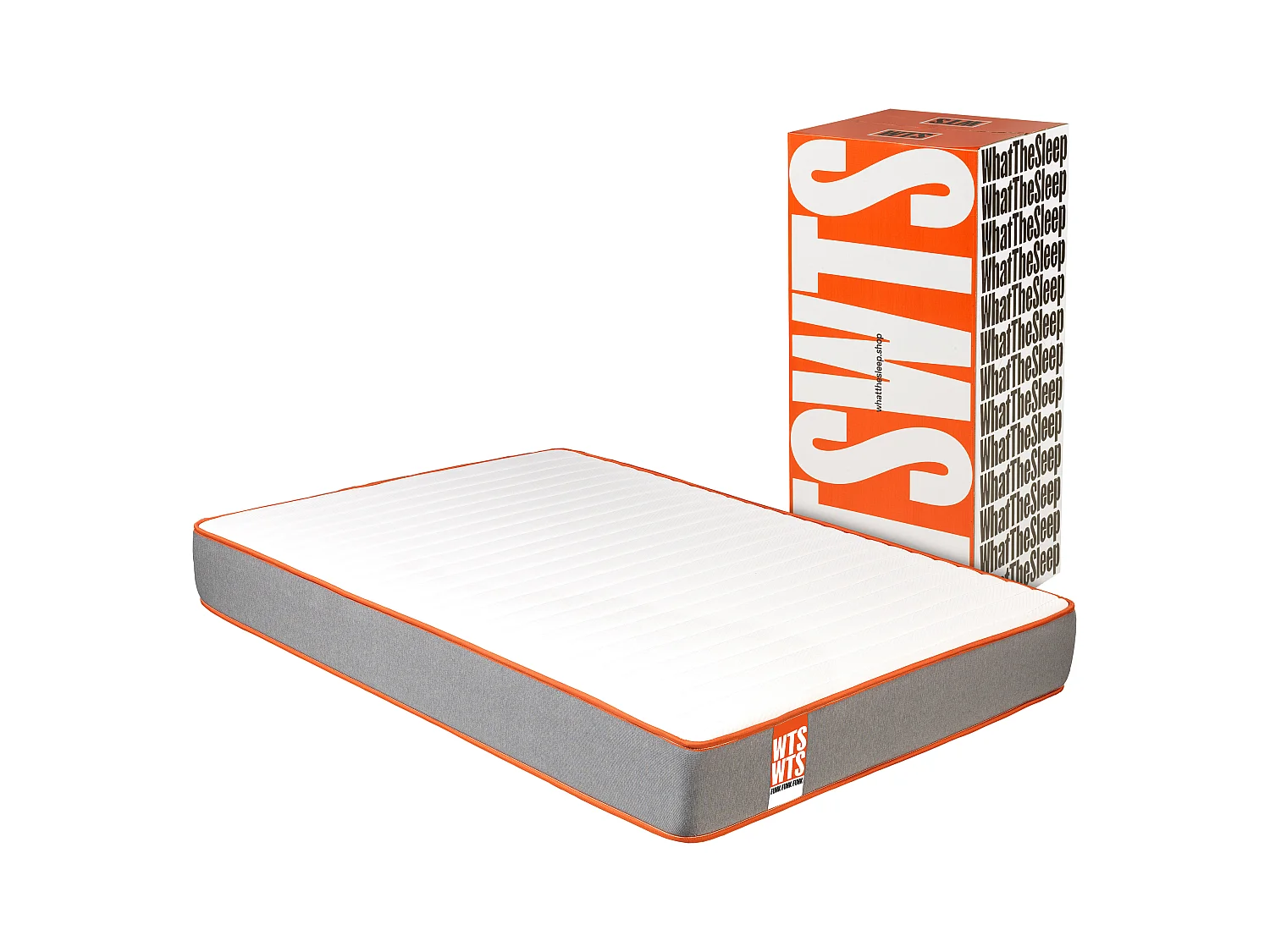 Colchón Sostenible What the Sleep FUNK, Premium híbrido muelles ensacados-visco, 24cm, 160x200