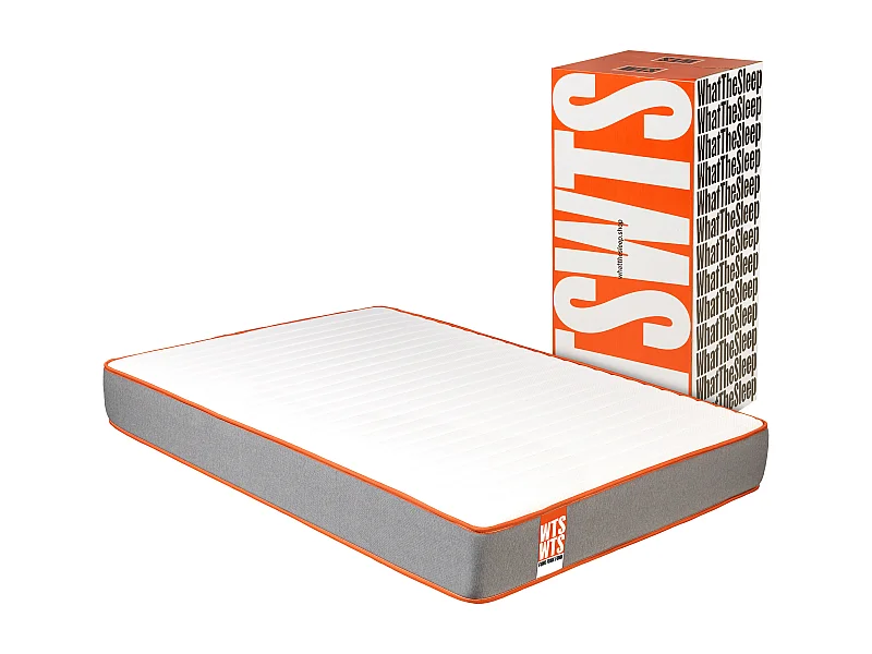 Colchón Sostenible What the Sleep FUNK, Premium híbrido muelles ensacados-visco, 24cm, 150x190