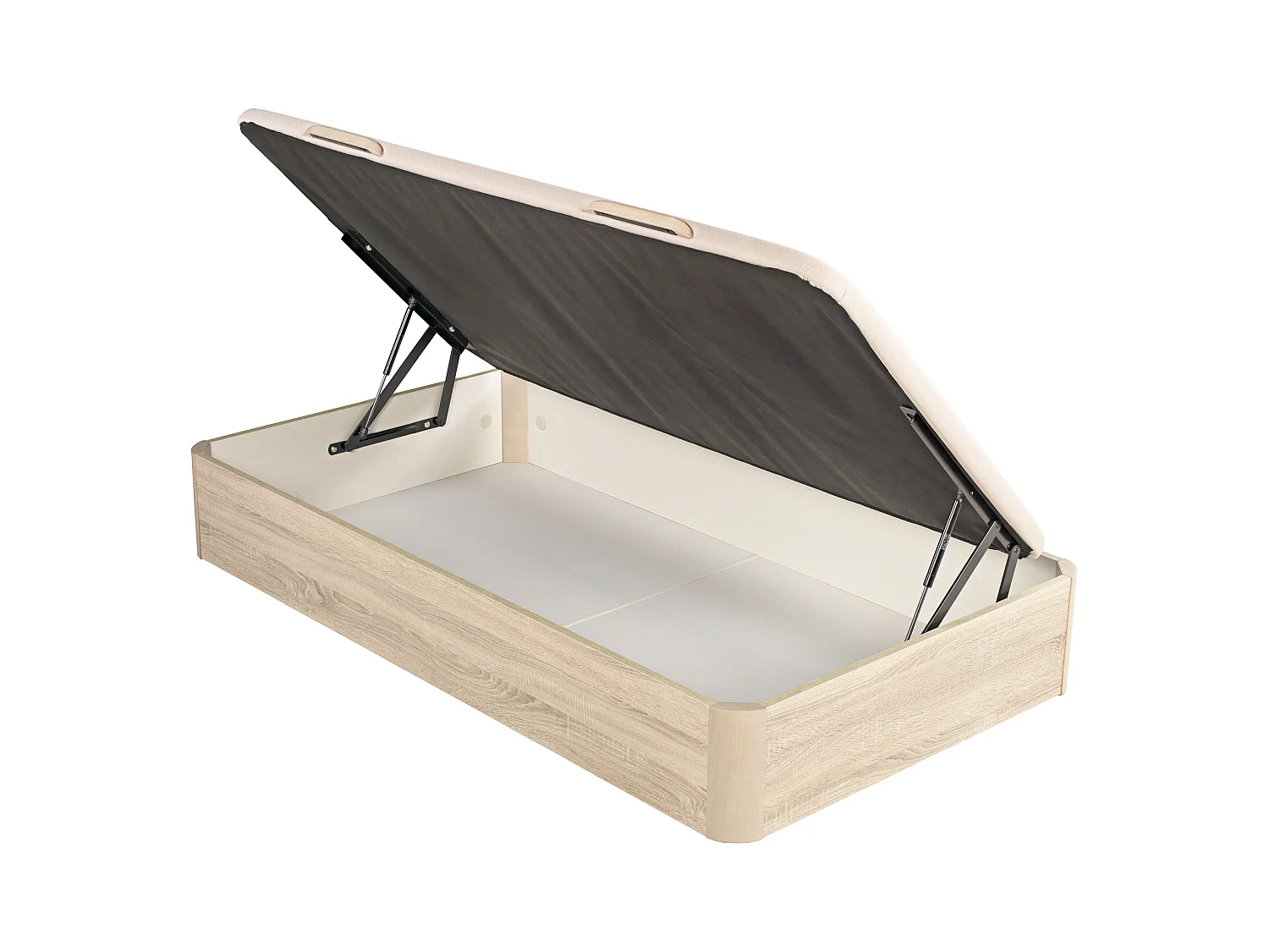 Box spring juvenil com abertura lateral em natural, 90x190cm. GRÁTIS: Entrega, montagem e remoção do antigo | 90 x 190 cm