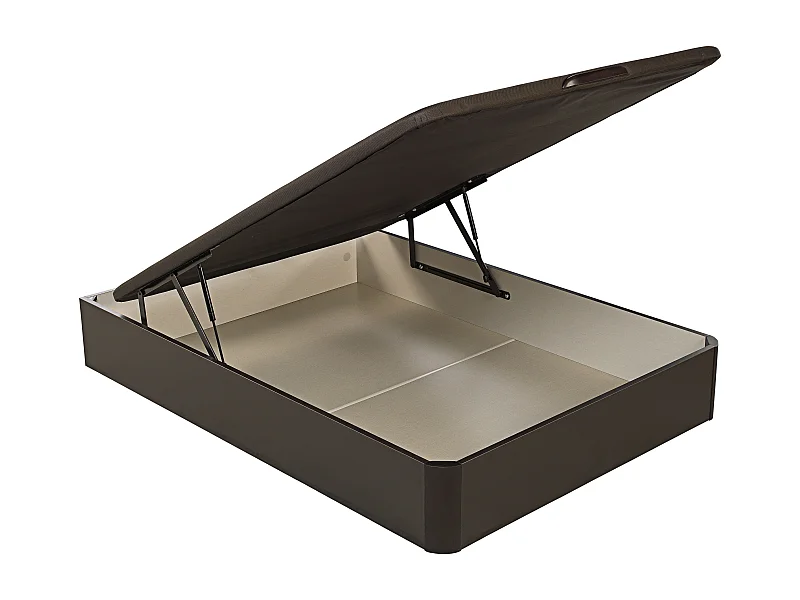 Sommier Articulado com grande capacidade de arrumação wengué,. GRÁTIS: Entrega, montagem e remoção do antigo | 160 x 200 cm