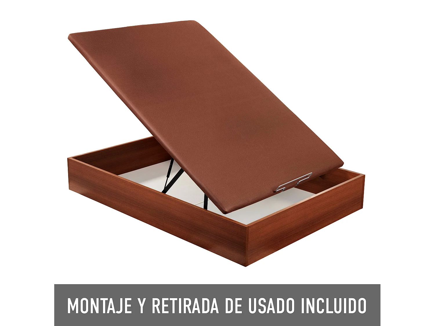 Sommier rebatível 135 x 190 cm | ROYAL SLEEP | Cerejeira | 31 cm | Montagem e remoção incl.