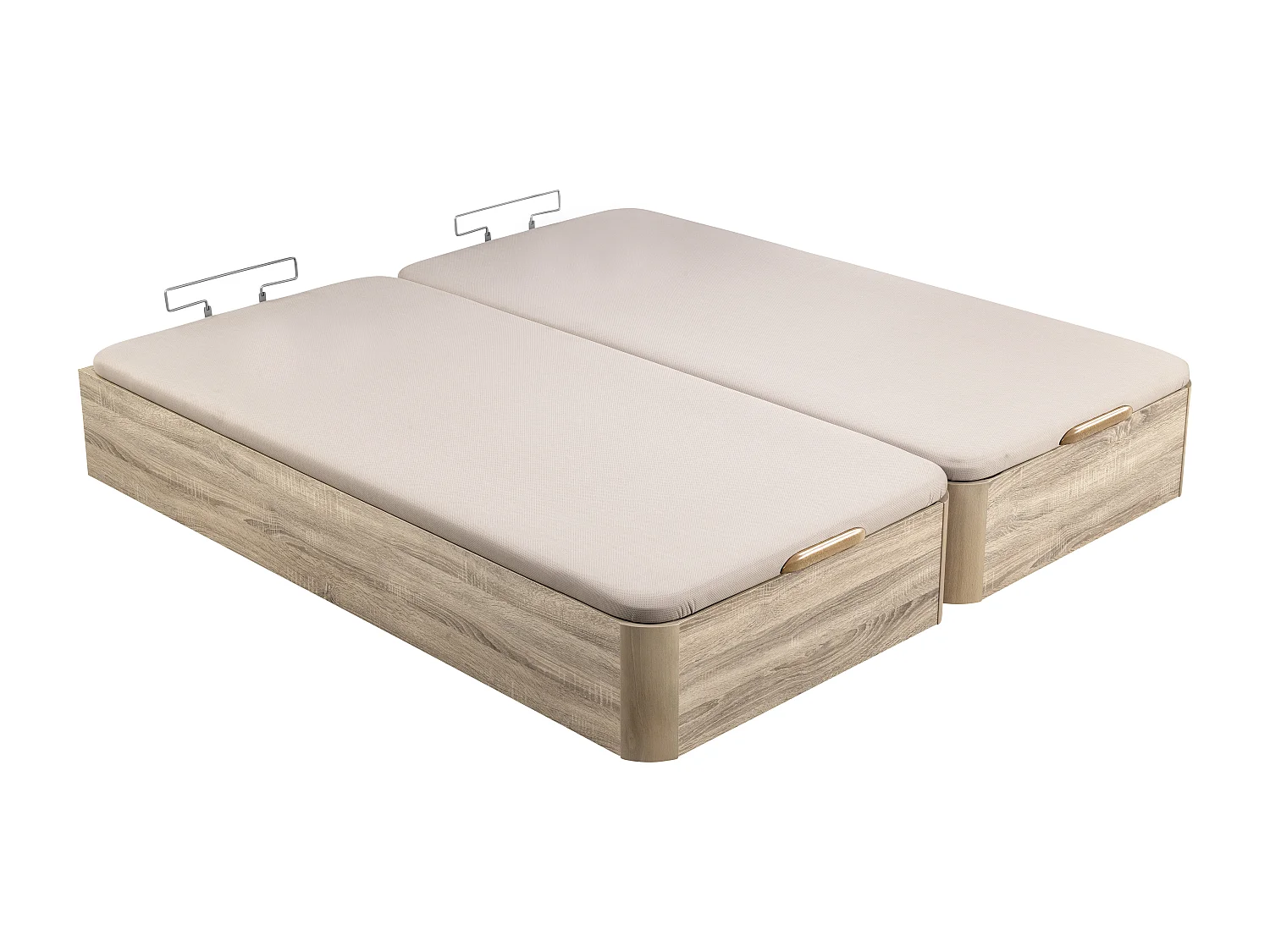 Sommier rebatível 135 x 200 cm WTS | Preto | 31 cm | Montagem e remoção incl.